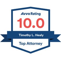 Avvo Rating 10 for Timothy Healy