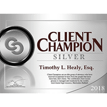 Client Champion Award for Timothy Healy, 2018
